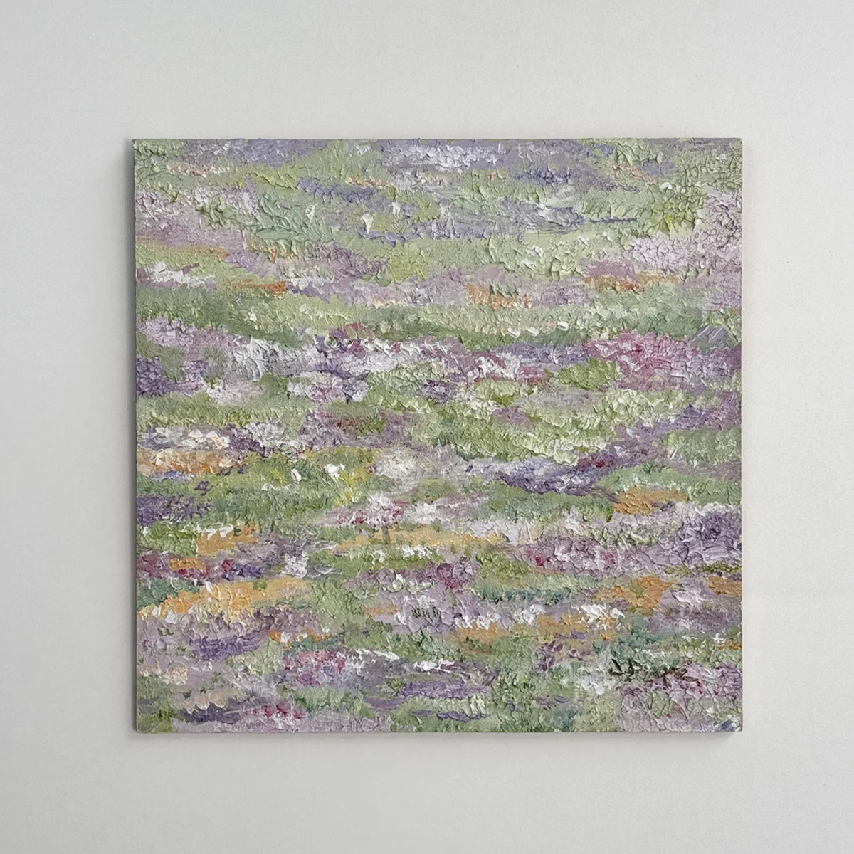 Interludio, Óleo sobre tabla, 20 × 20 cm, fotografía 1