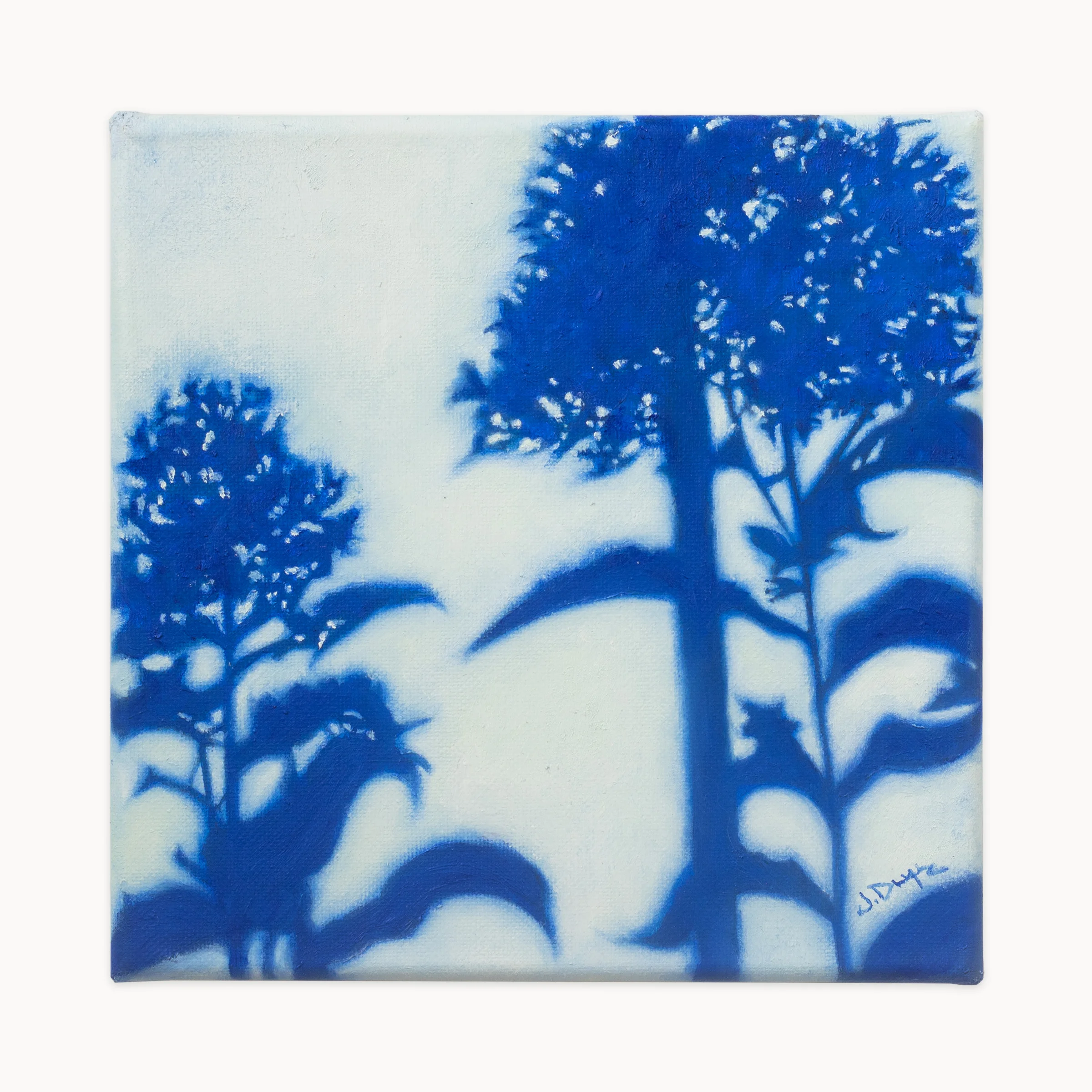 Blau, Óleo sobre lienzo, 20 × 20 cm, fotografía 1
