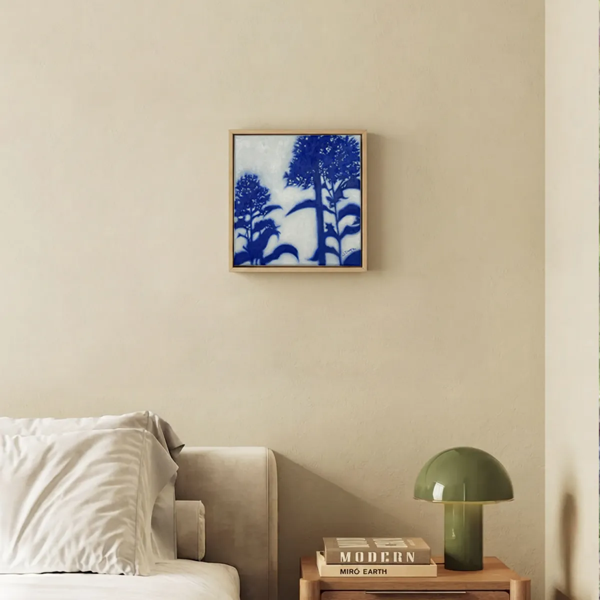 Blau, Óleo sobre lienzo, 20 × 20 cm, fotografía 4