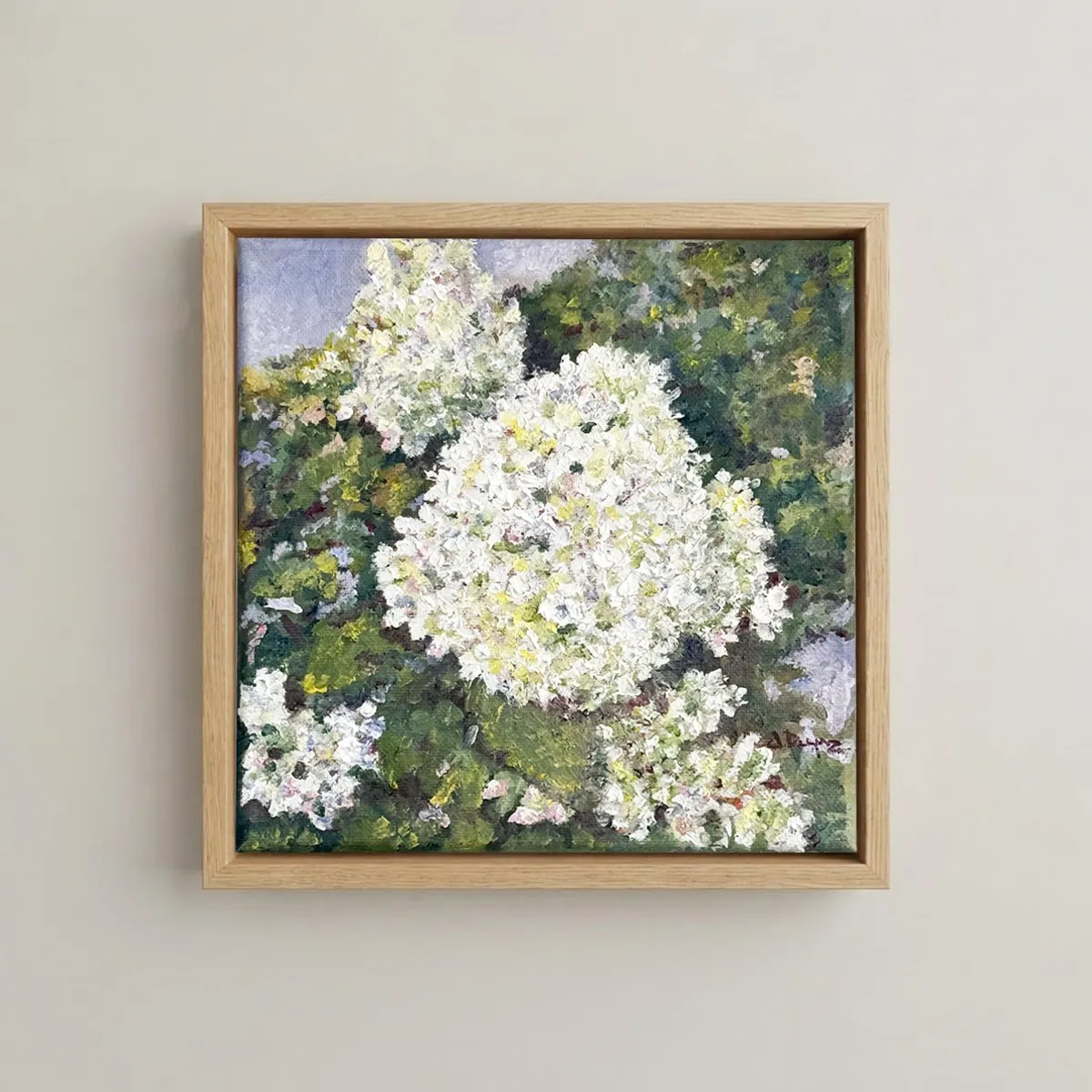 Hydrangea Paniculata, Oil on canvas — photograph 9