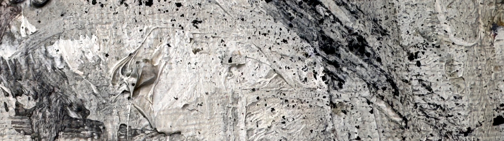 Detalle de la textura de una obra de Jéssica Domínguez